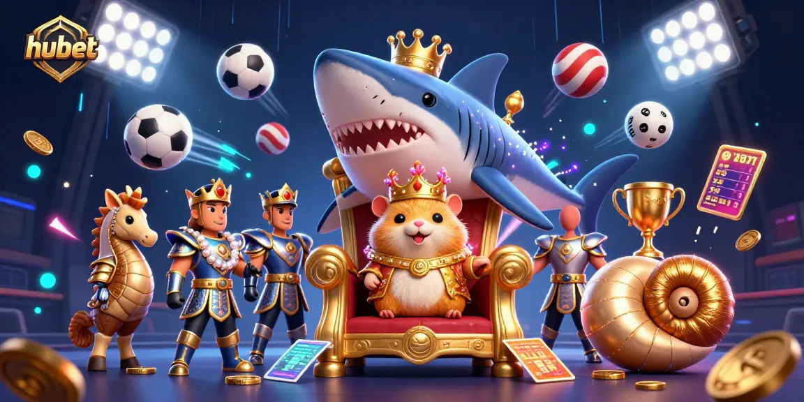Experience thrilling gaming with hubet's golden hamster king and dynamic sports elements.