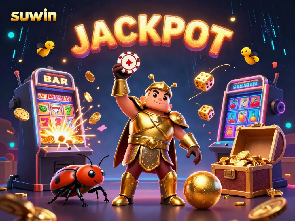 Experience the excitement of suwin gaming with vibrant 3D casino characters and dynamic jackpot elements.