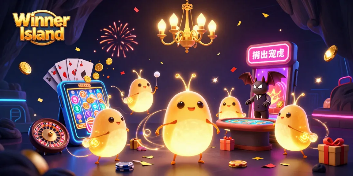 Experience thrilling gameplay at Winner Island, featuring colorful slots, poker, and live casino action.